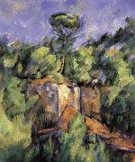 Paul Cezanne landscape rocks 2 Spain oil painting artist